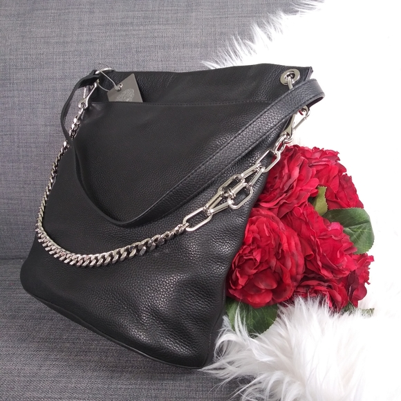 NWT VINCE CAMUTO LEATHER LIYA HOBO SHOULDER BAG - Picture 12 of 15